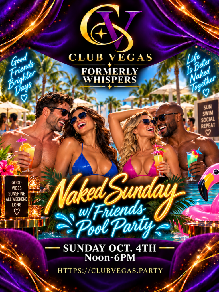 Naked Sunday with Friends October 4, 2026 flyer